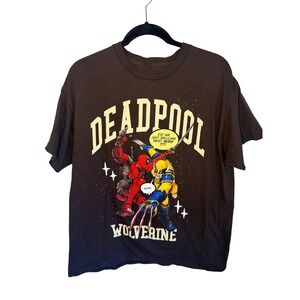 CVLA x Marvel Deadpool Wolverine Best Bubs Graphic T-Shirt Brown‎ Mens Large